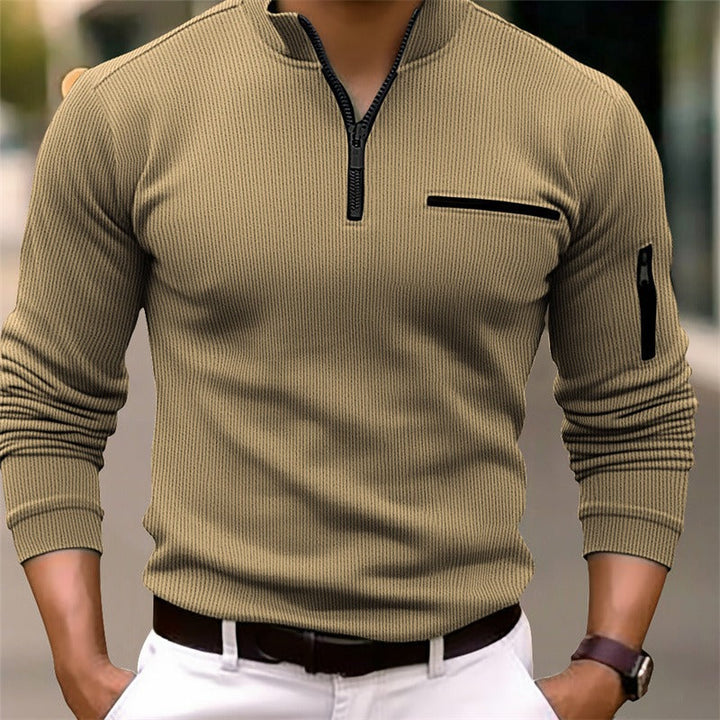 Gustavo™ | Long Sleeve Shirt with Zipper