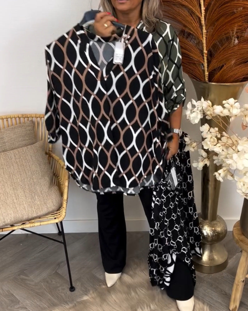 Frances – Blouse with Graphic Print