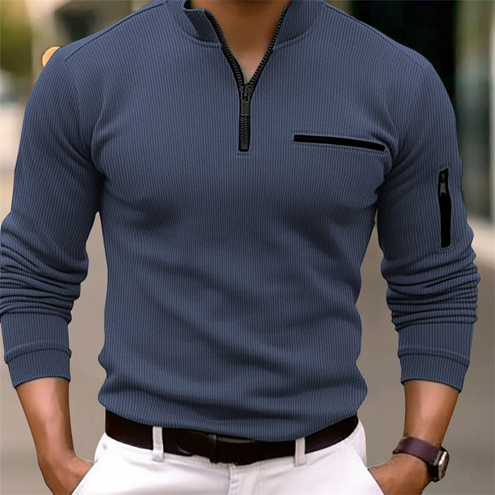 Gustavo™ | Long Sleeve Shirt with Zipper