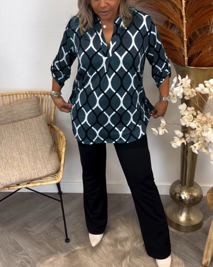 Frances – Blouse with Graphic Print