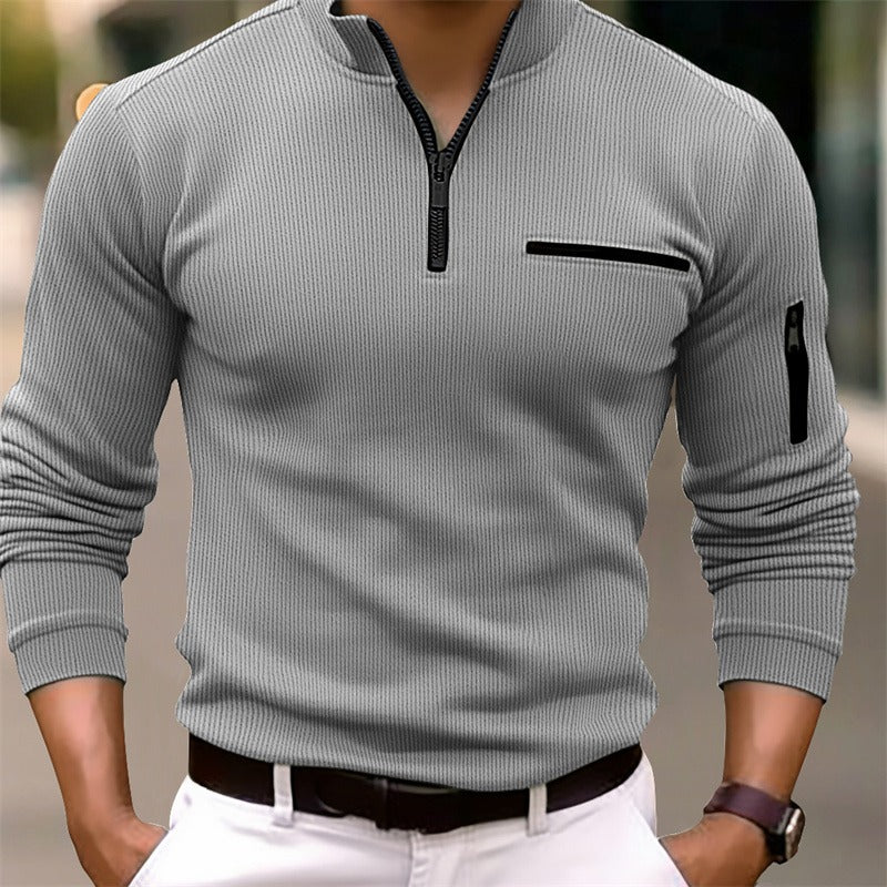 Gustavo™ | Long Sleeve Shirt with Zipper