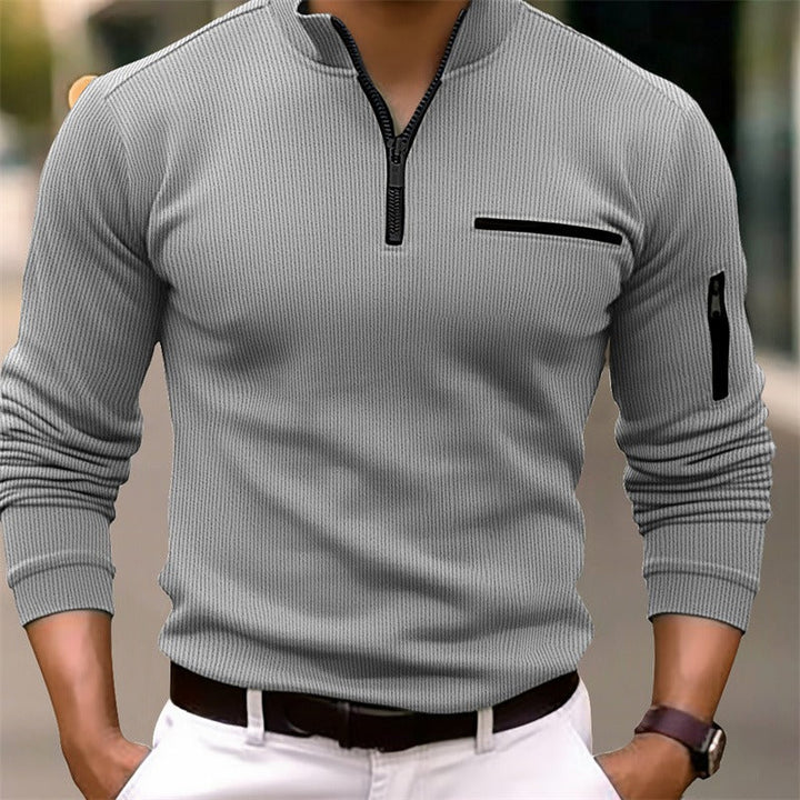 Gustavo™ | Long Sleeve Shirt with Zipper