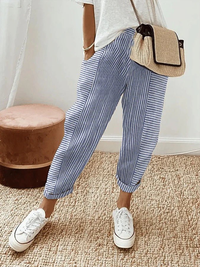 Claudine | Striped Pants